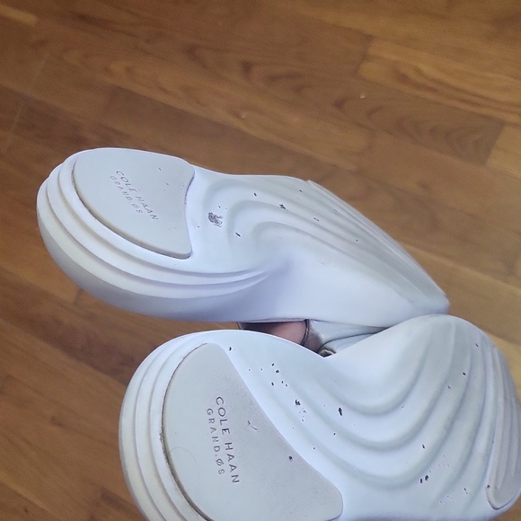 Cole Haan Silver Slide Sandals - Picture 9 of 10